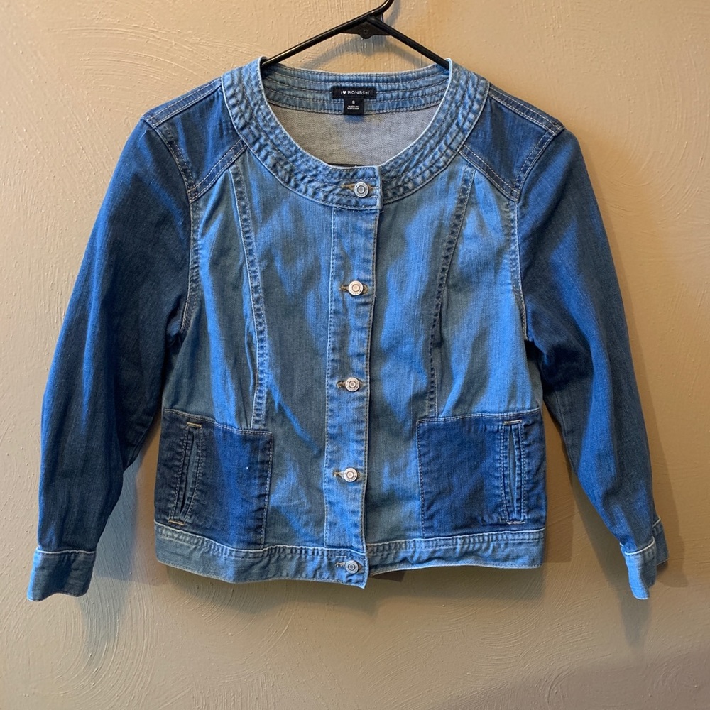 Two-toned Jean Jacket